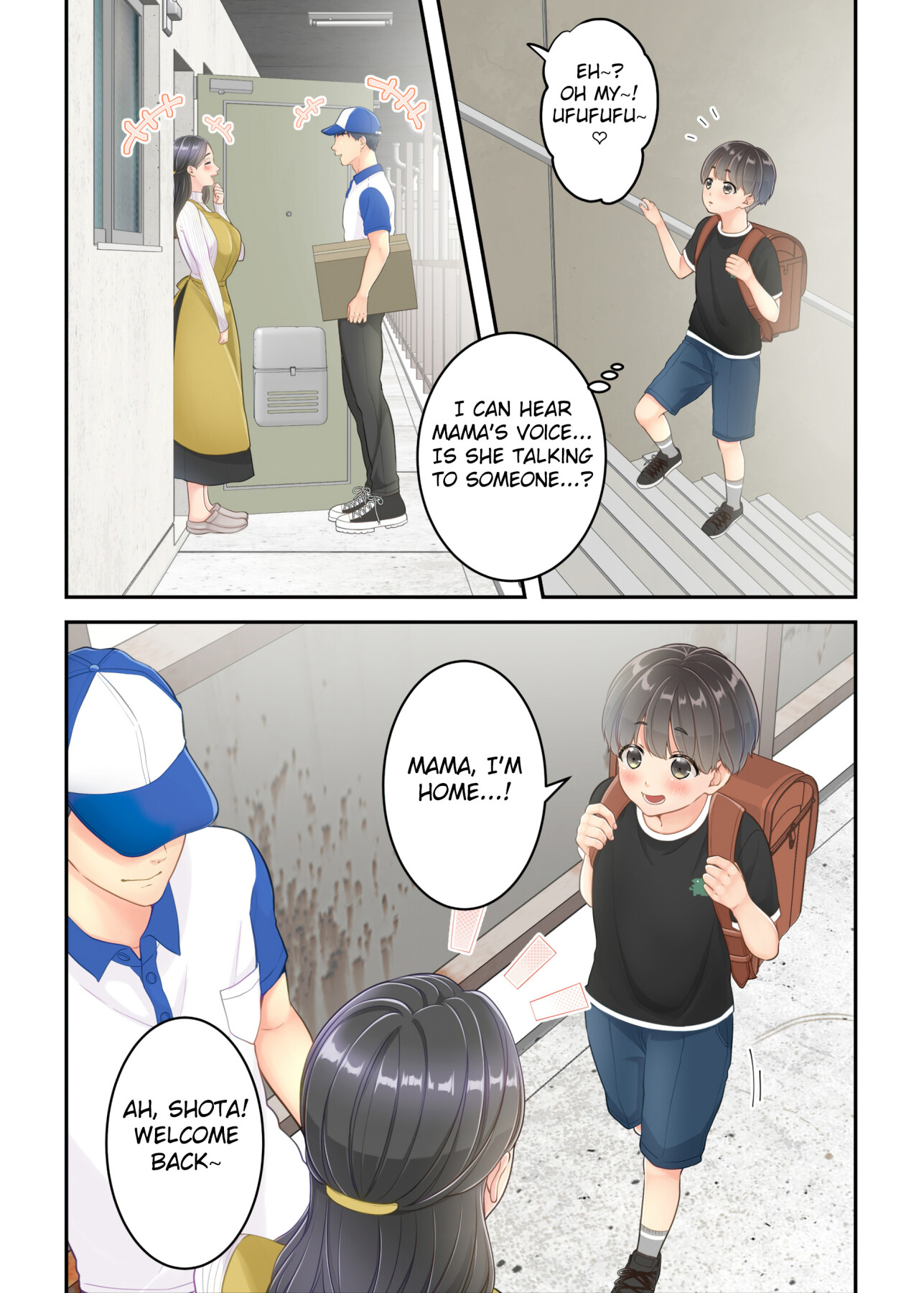 Hentai Manga Comic-My mom and the delivery guy.-Read-8